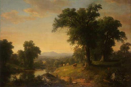 Asher Brown Durand A Pastoral Scene oil painting image